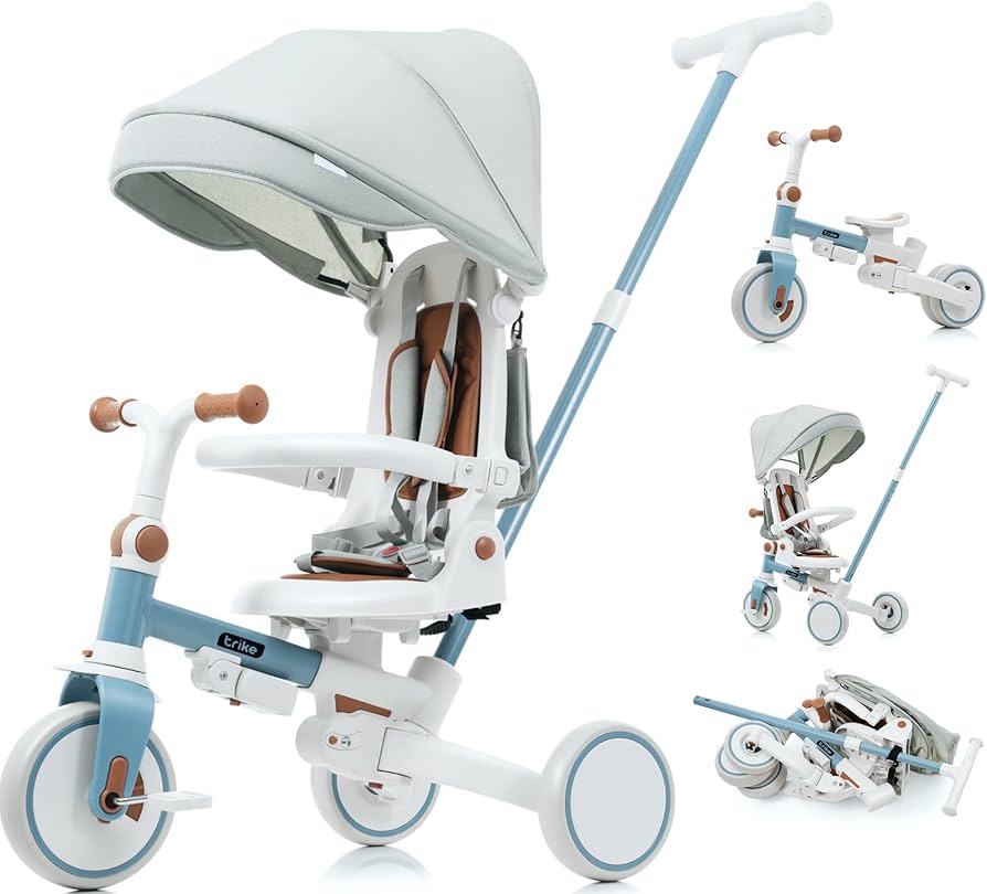 Amazon.co.jp: BTM 子供用三輪車 7in1 折りたたみ 手押し 7way 1~3歳