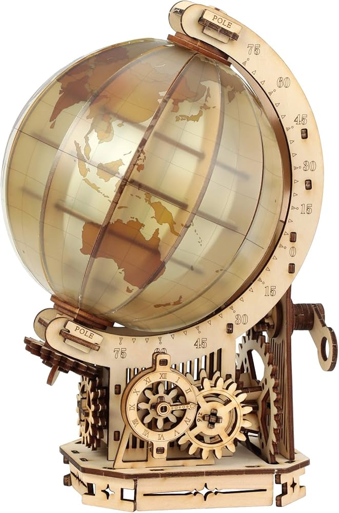 Amazon.co.jp: アーテック ウッドパズル地球儀 58416 工作 ホビー