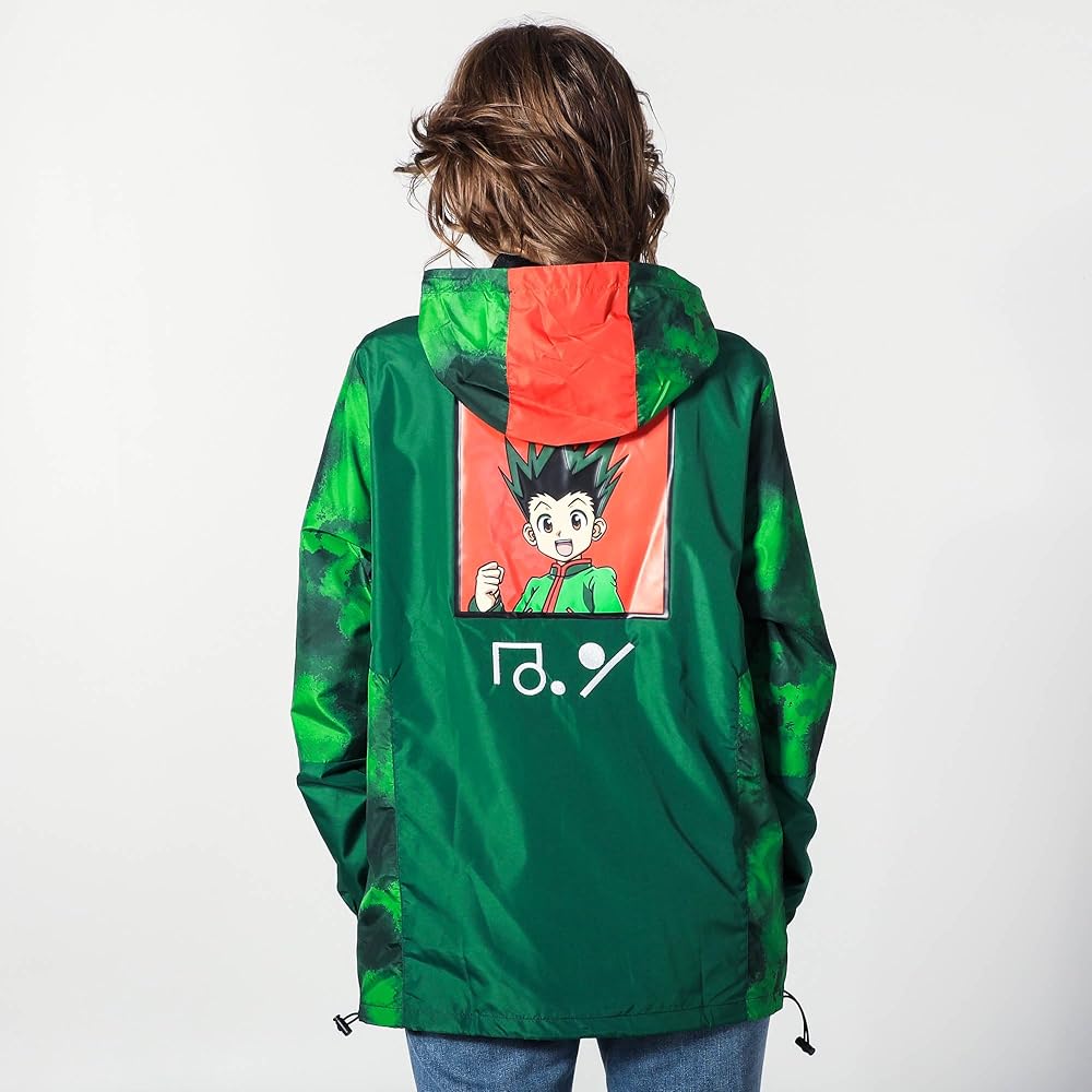 Bioworld Hunter X Hunter Gon Freecss Long Sleeve Green Spray Paint
