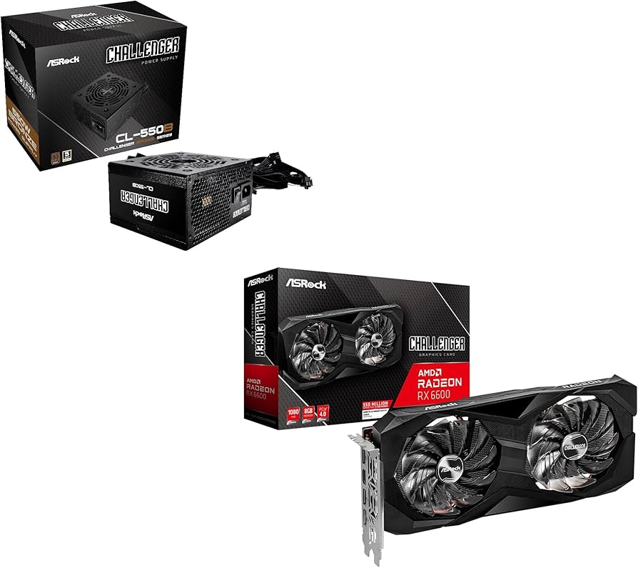Amazon.com: ASRock Radeon RX 6600 Challenger D 8GB & Challenger