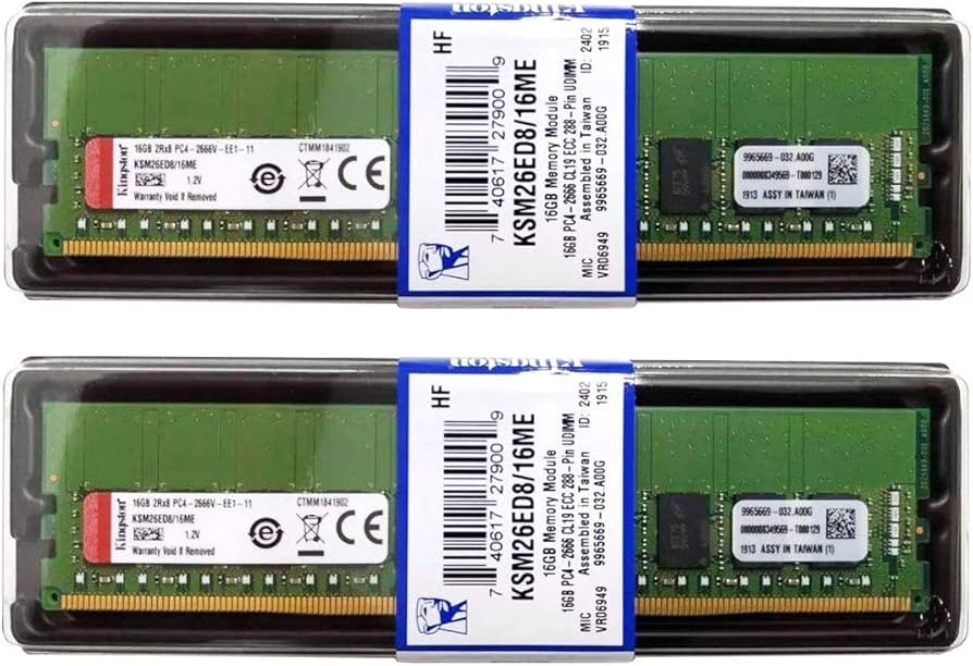 Kingston Memory Bundle with 32GB (2 x 16GB) DDR4 PC4-21300 2666MHz