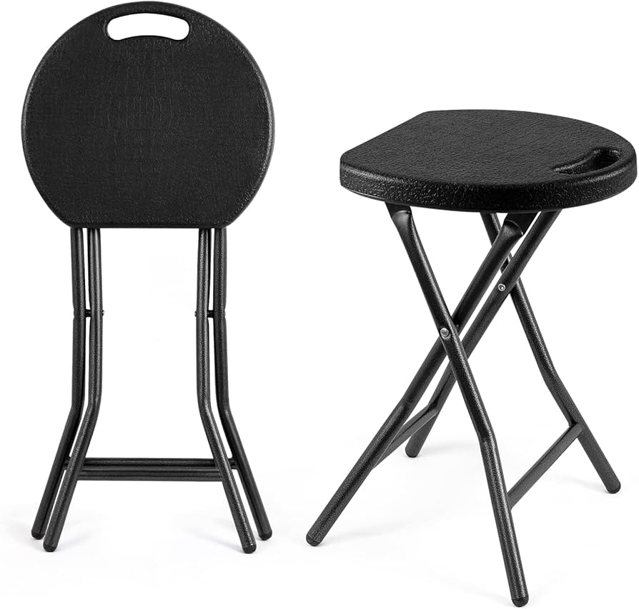 Amazon.com: 5Rcom Folding Stool, 2 Pack Portable Stool Chairs with