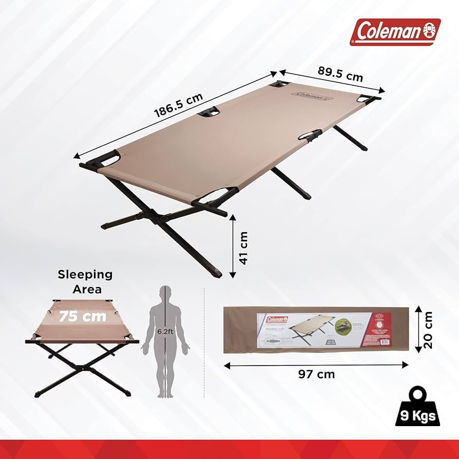 Amazon.com: Coleman Trailhead II Large Folding Cot with Easy Setup