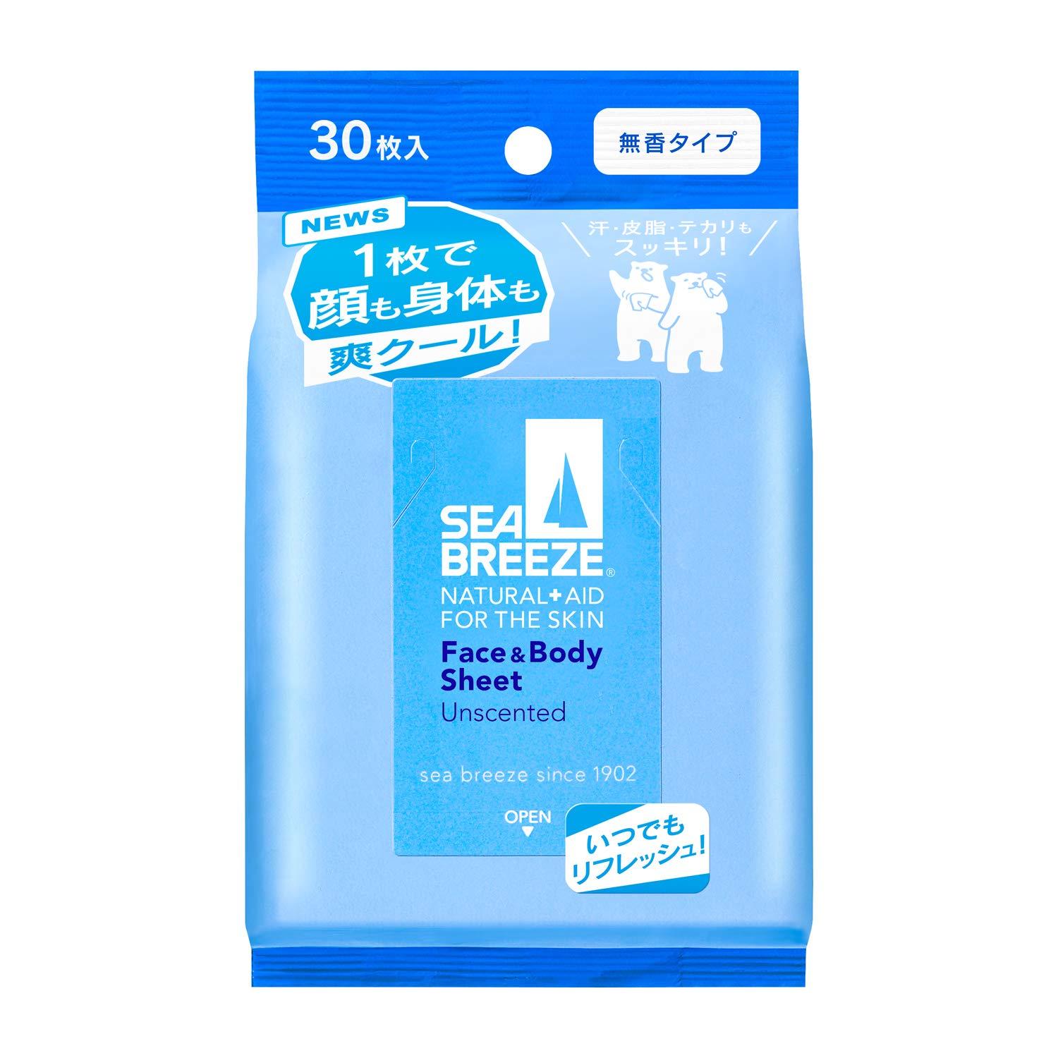 Amazon | SEABREEZE(シーブリーズ) フェイス&ボディシート 無香 30枚