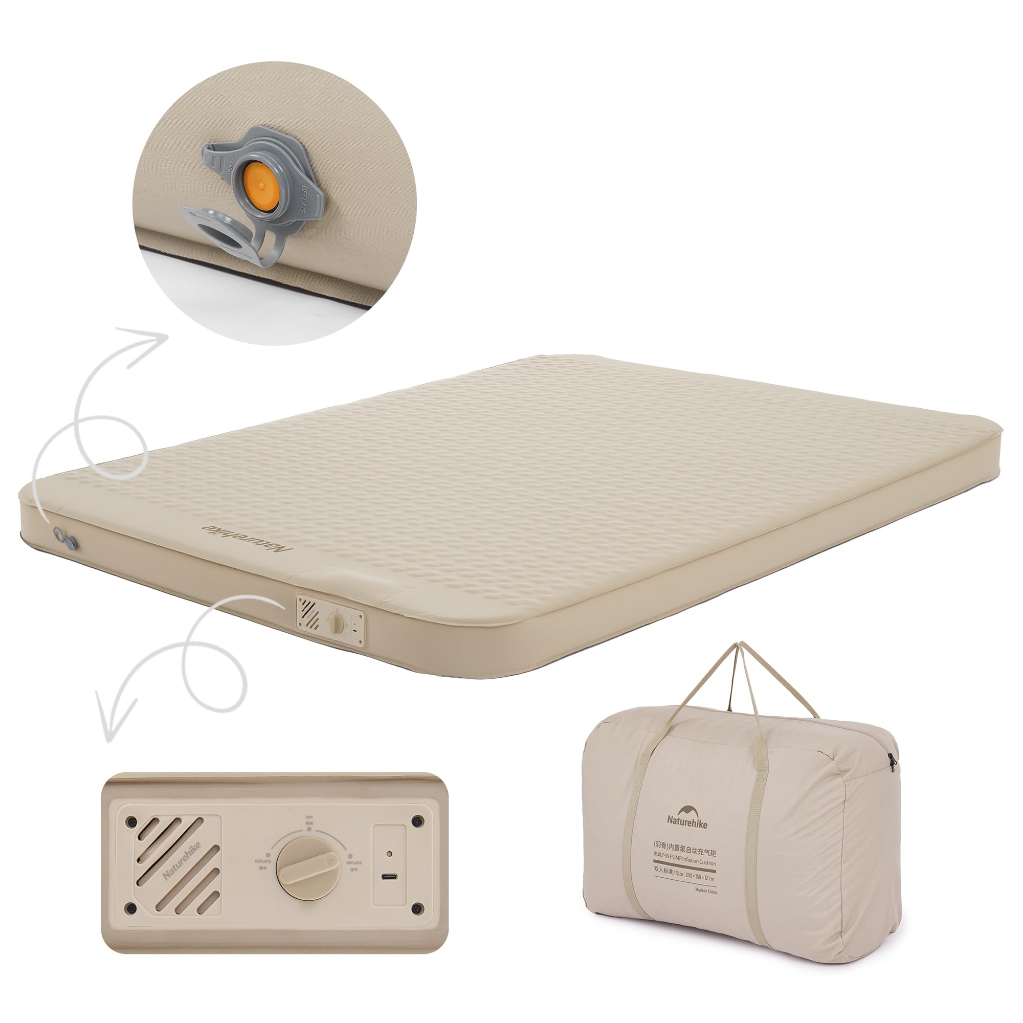 Amazon.co.jp: Naturehike 公式 インフレーターマット エアーマット