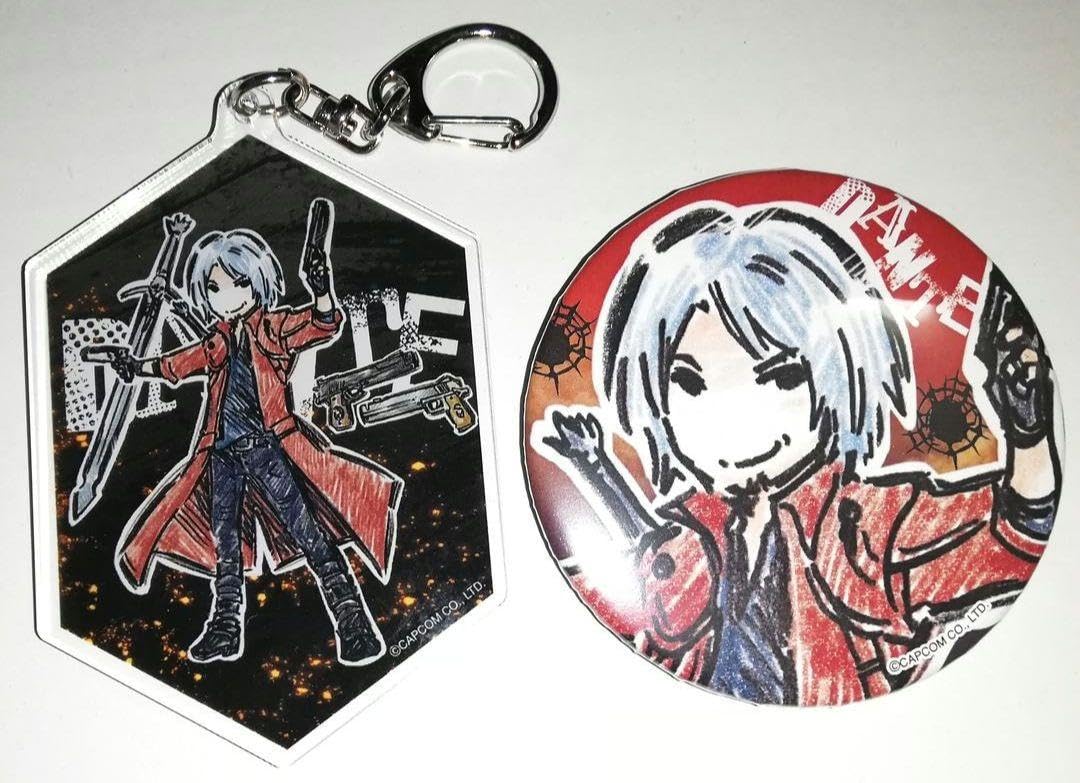 デビルメイクライ ダンテ 缶バッジ アクリルキーホルダー セット