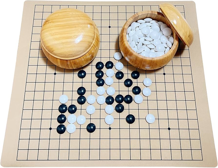 Amazon | 囲碁 セット （ 碁笥 碁石 囲碁盤 ） 碁笥 : 大天然竹製碁笥