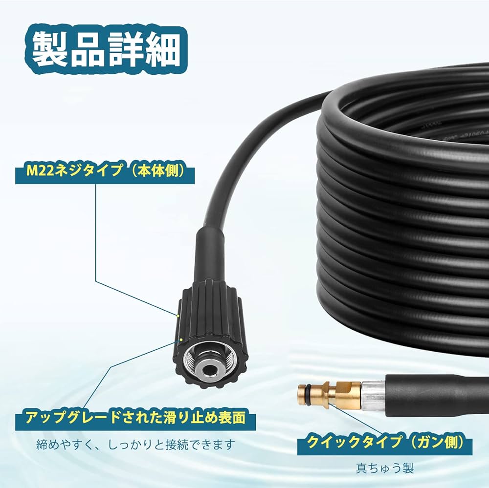Amazon.co.jp: EKIAIKT ケルヒャー (Karcher) 高圧洗浄機用ホース