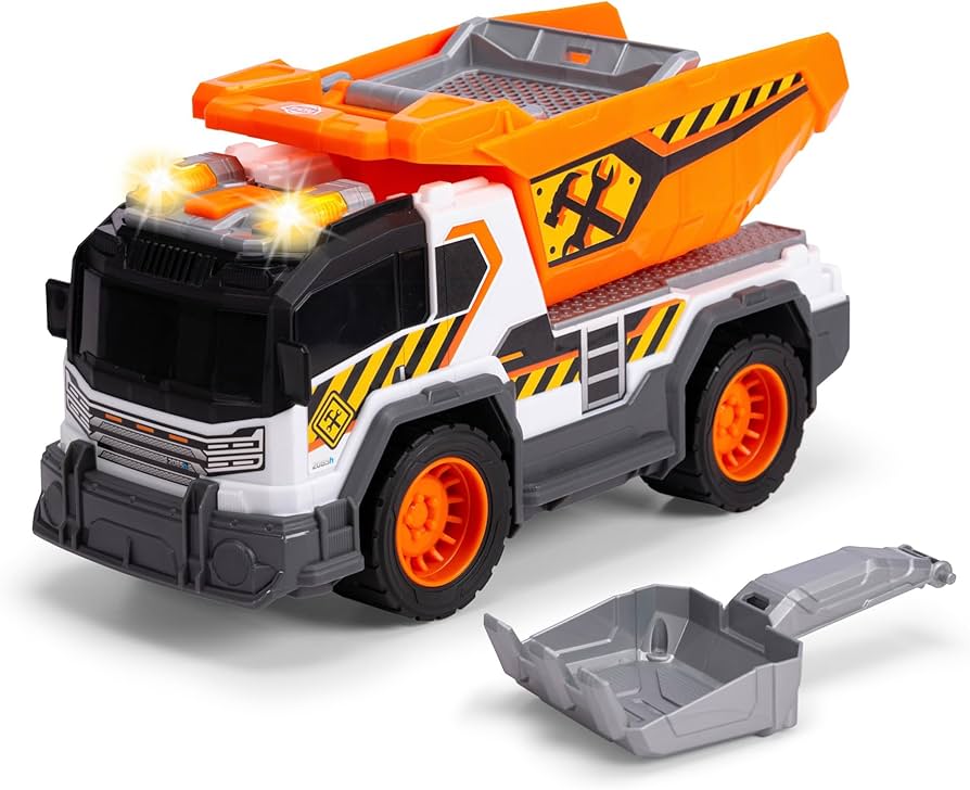 Amazon.com: Dickie City Heroes Work 30 cm Dump Truck with Light