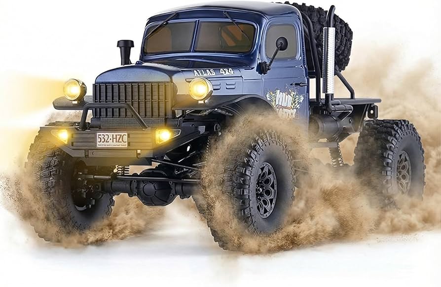 Amazon.com: Fms Rochobby 1/10 Atlas Ready Set RC Crawler RC Truck