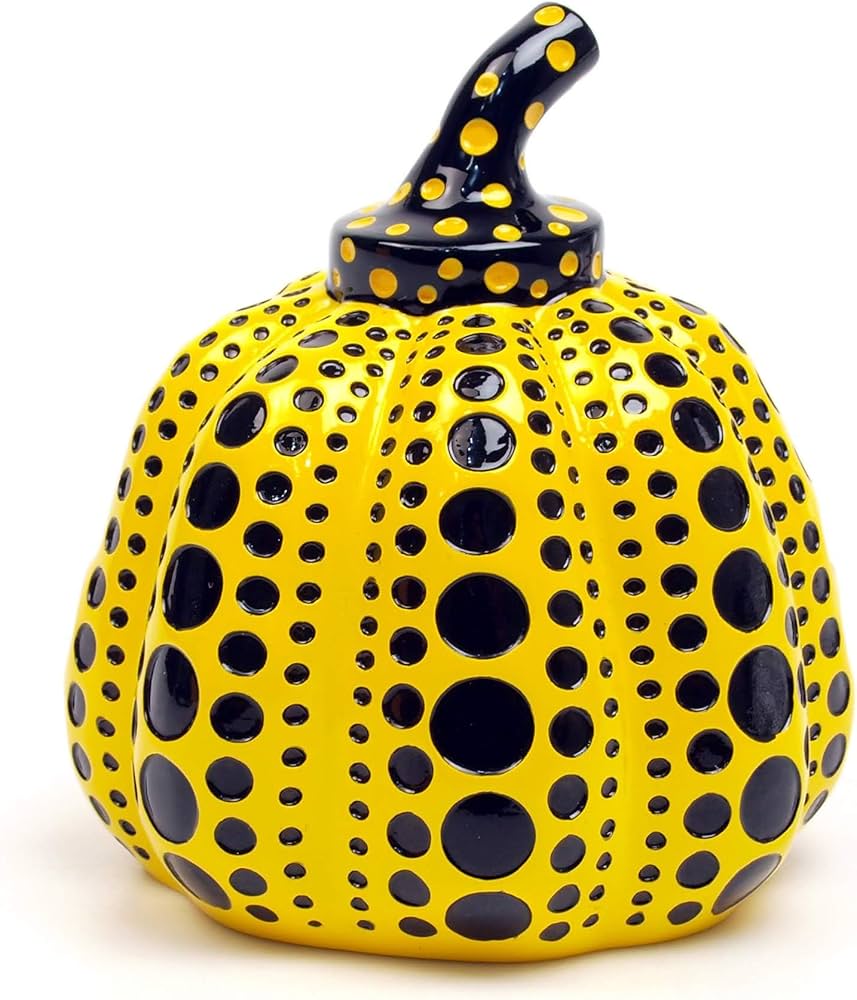 Amazon.co.jp: 草間彌生 オブジェ [パンプキン(イエロー)] : ホーム