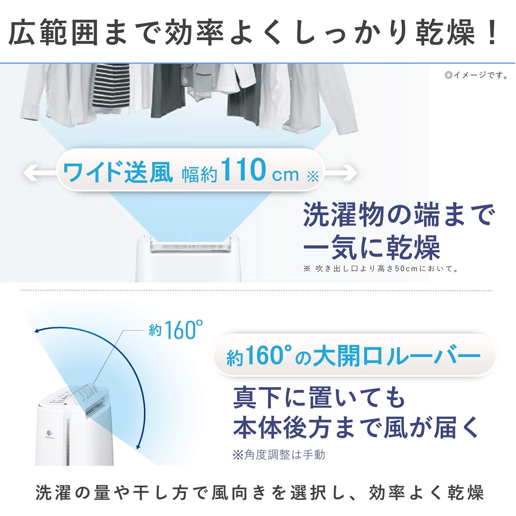 Amazon | パナソニック 衣類乾燥除湿機 ナノイー搭載 デシカント方式