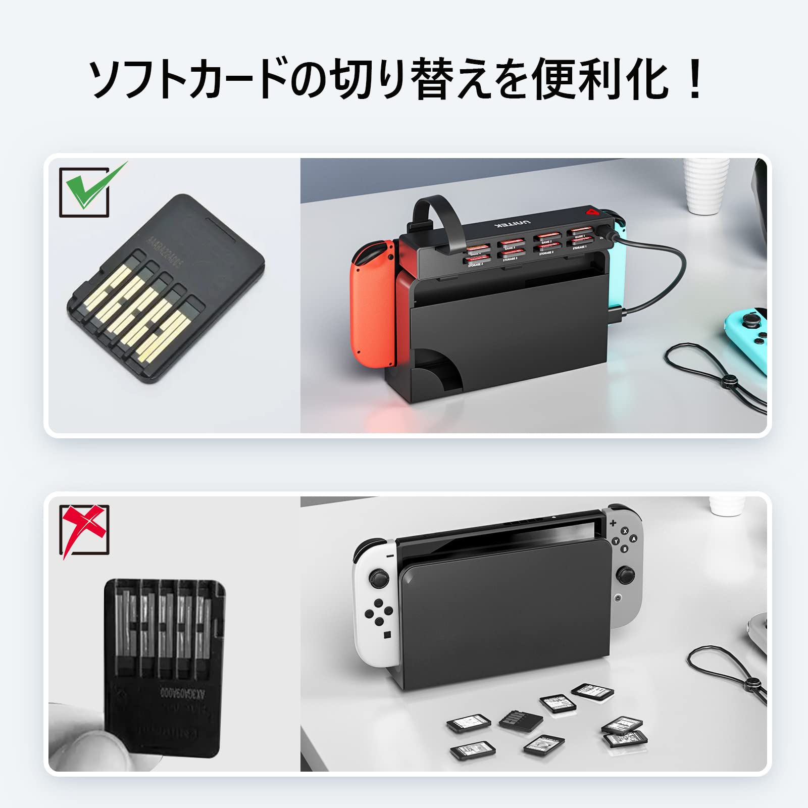 Amazon.co.jp: Unitek 2024年 Switch多機能カードリーダー切り替え器