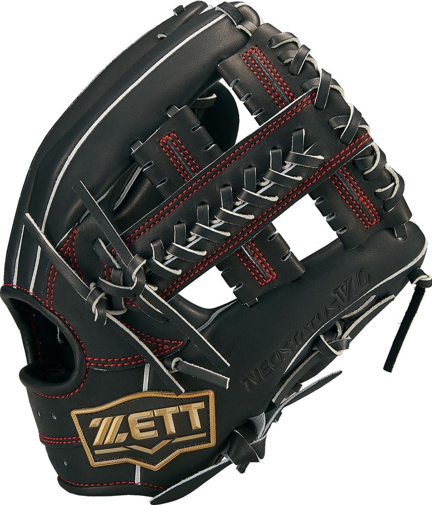 ZETT Neo Status グローブ 右投げ用 ブラック/レッド硬式 ZETT Neo