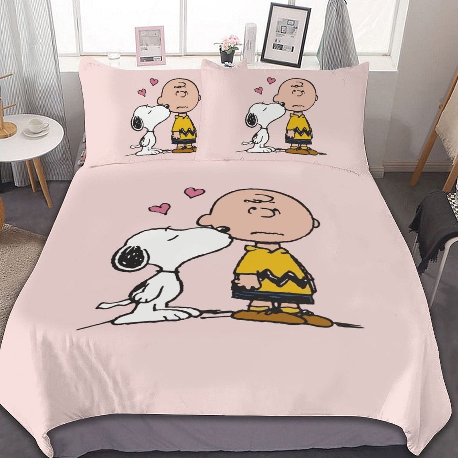 Amazon｜スヌーピー チャーリー・ ブラウン 布団カバー 3点セット