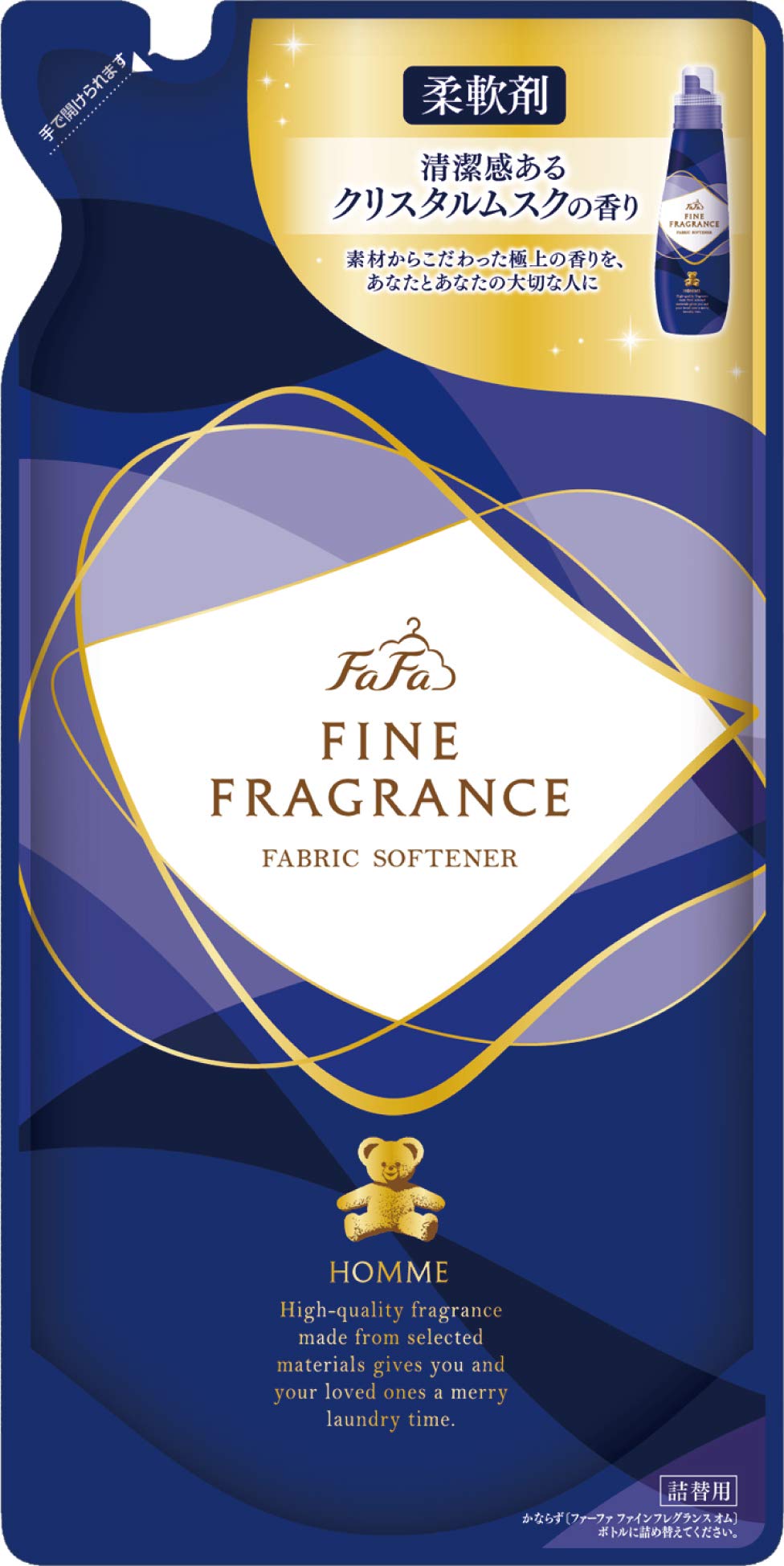 Amazon.co.jp: ファーファ ファインフレグランス オム 詰替用 500ml