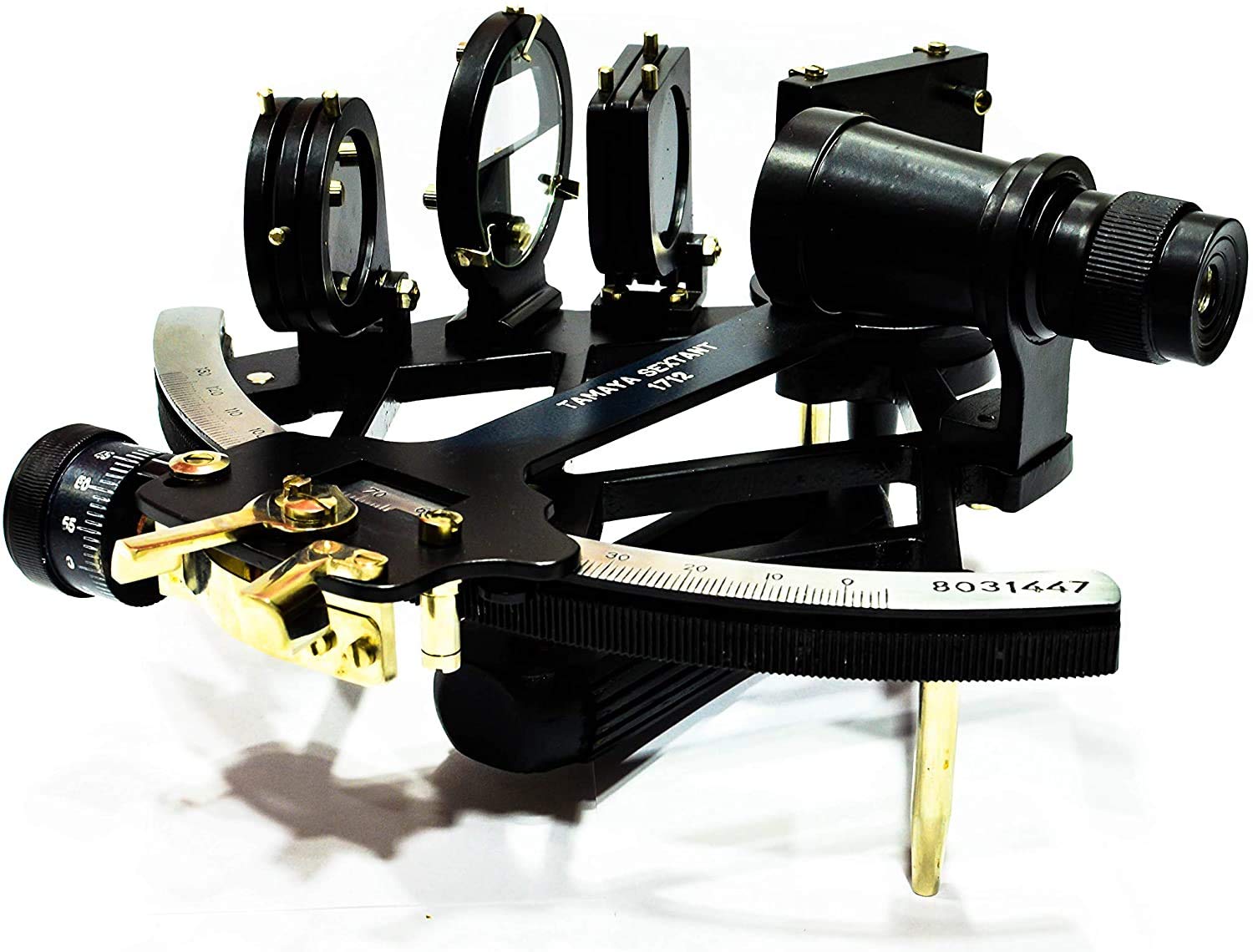 TAMAYA MS-933 六分儀 計測器 航海用 計測システム 木製ケース付属