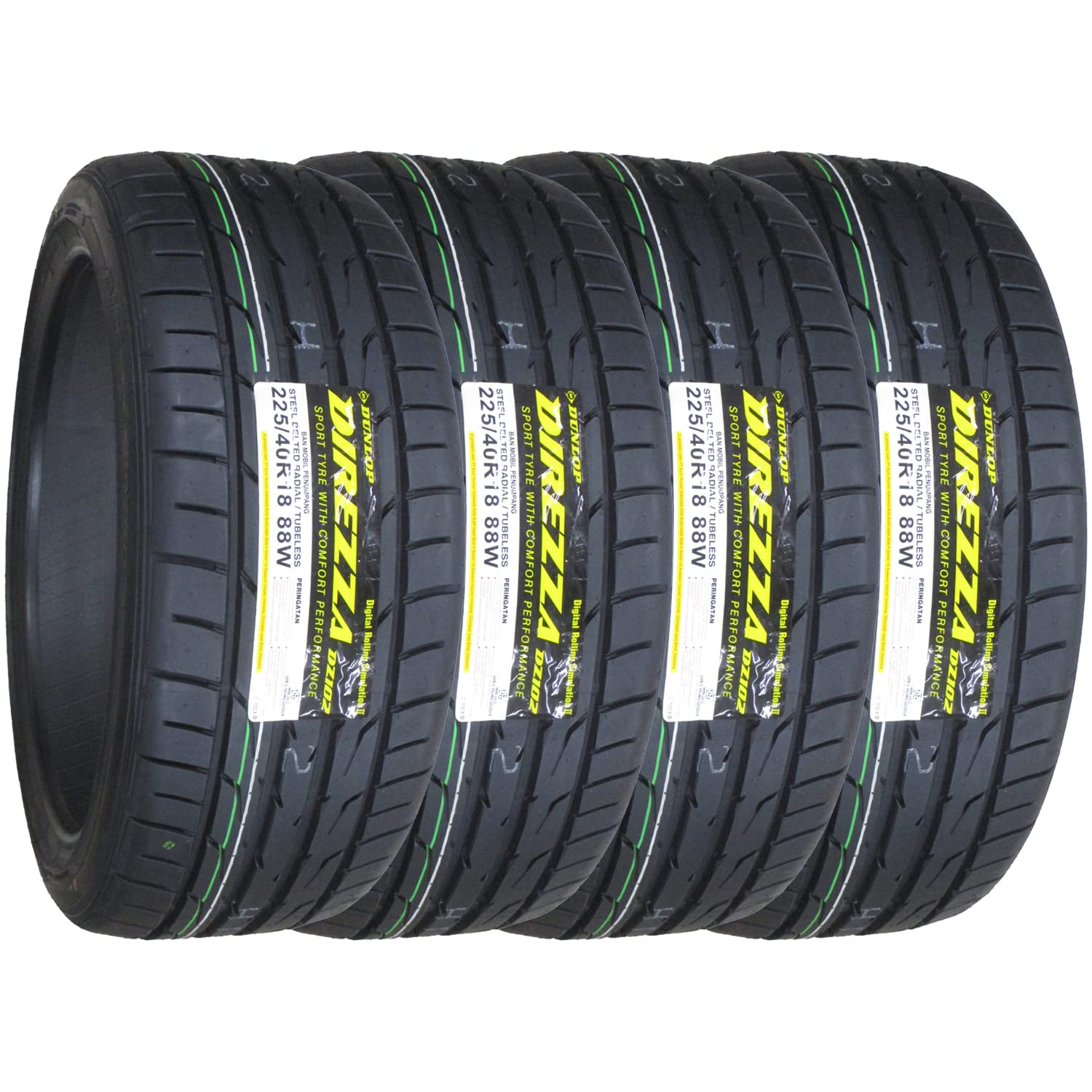 Amazon.co.jp: ダンロップ(DUNLOP) サマータイヤ DIREZZA DZ102 225