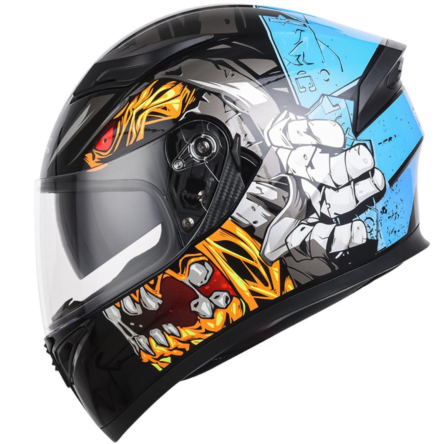 Amazon.co.jp: フルフェイスオートバイヘルメットモトクロスレーシング