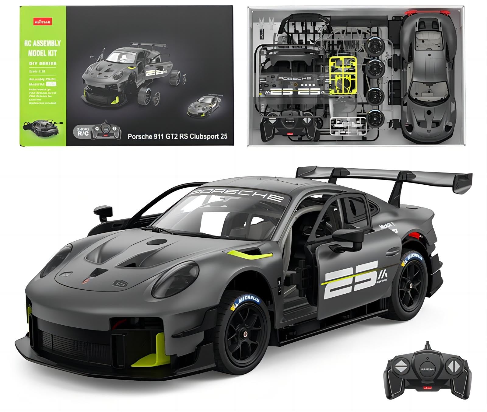 Amazon.com: RASTAR 99600 1/18 Porsche 911 Collectible RC Car