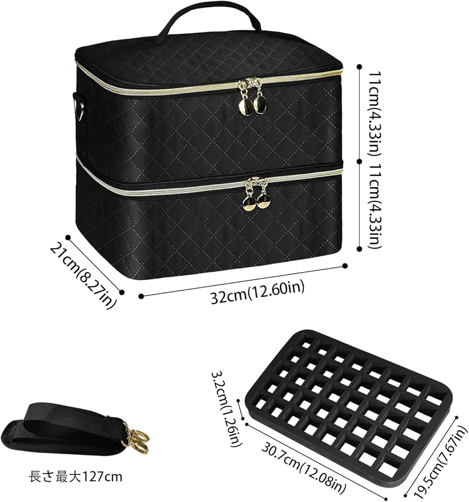 Amazon.co.jp: BOHEMIABY ネイル収納ボックス, ネイルボックス