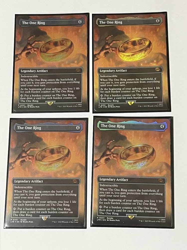 Amazon.co.jp: MTG一つの指輪/The One Ring 4枚セット ボーダーレス