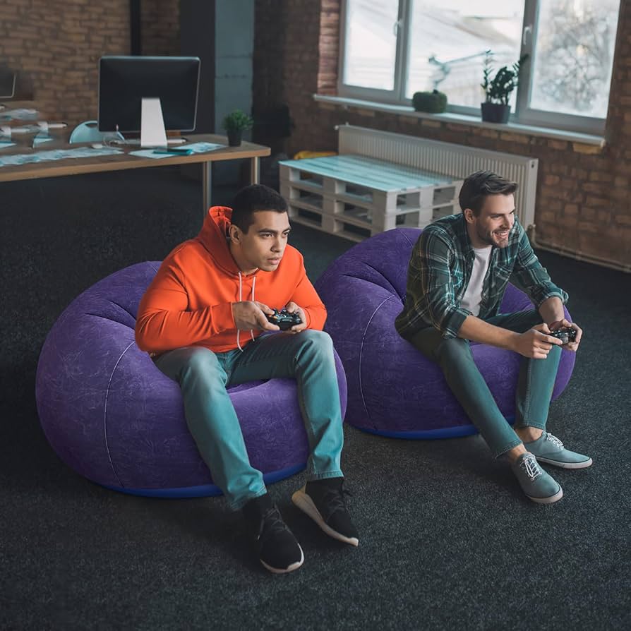 Amazon.com: Realspring Inflatable Bean Bag Chairs Outdoor Blow up