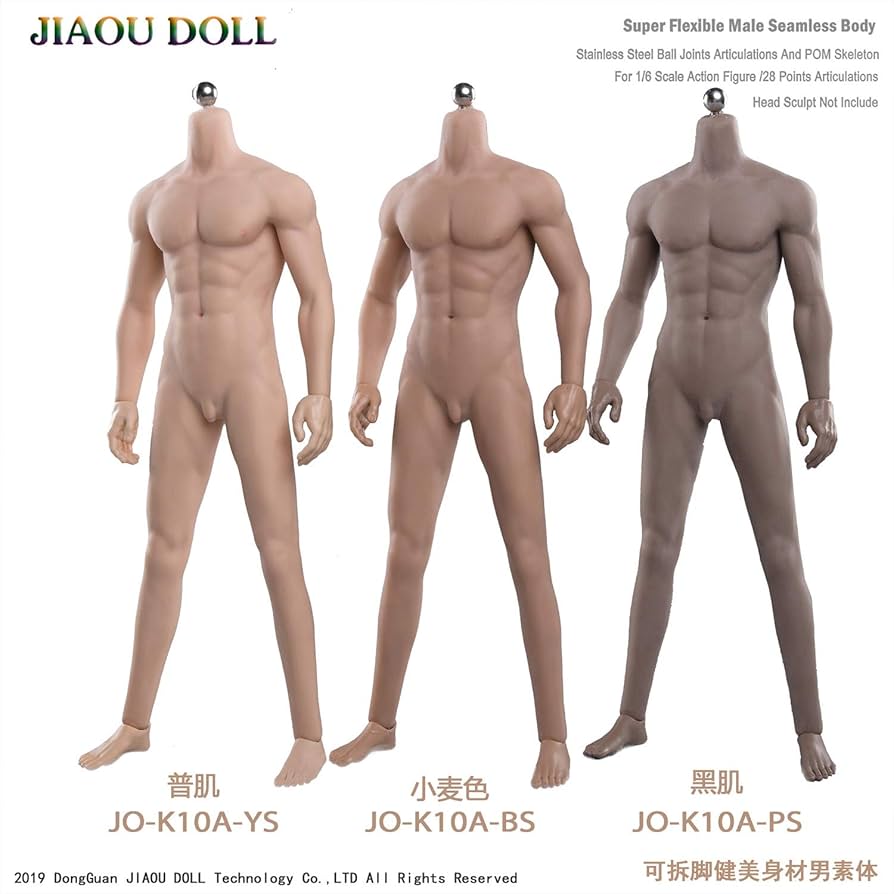Amazon.co.jp: [Tbmodel] 1/6 男性 シームレス 筋肉ボディー 素体