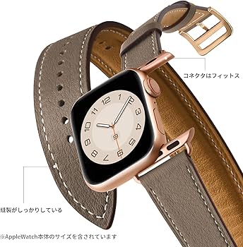 Amazon.co.jp: コンパチブル apple watch バンド レザー 2重巻き
