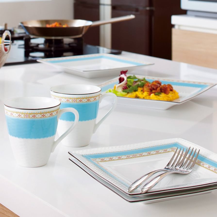 Amazon.co.jp: Noritake ノリタケ スクエア プレート ( ペアセット