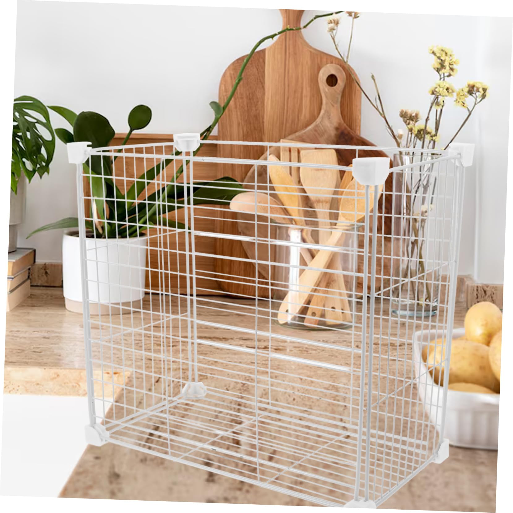 Amazon｜MOLUCKFU 冷凍庫用ワイヤーバスケット 積み重ね可能 メッシュ