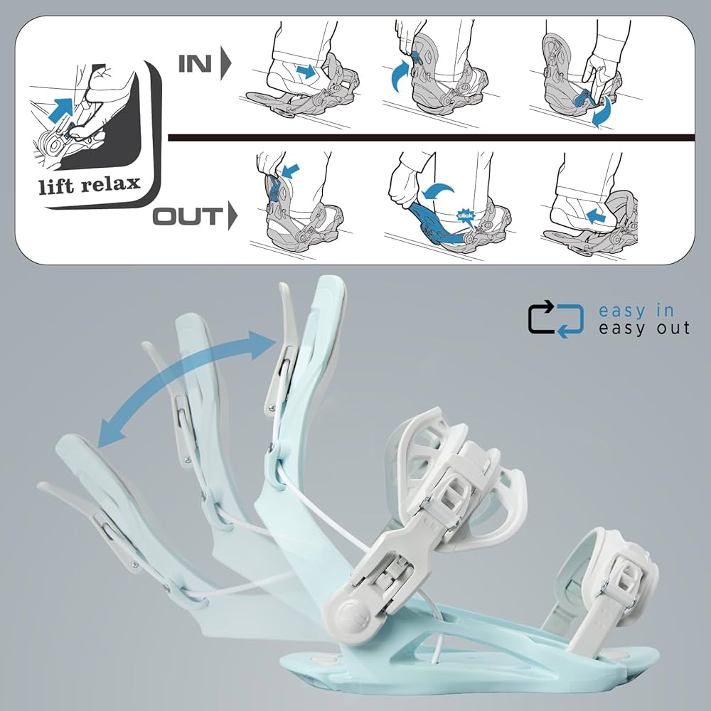 Amazon | XCMAN リアステップインスタイル スノーボードビンディング