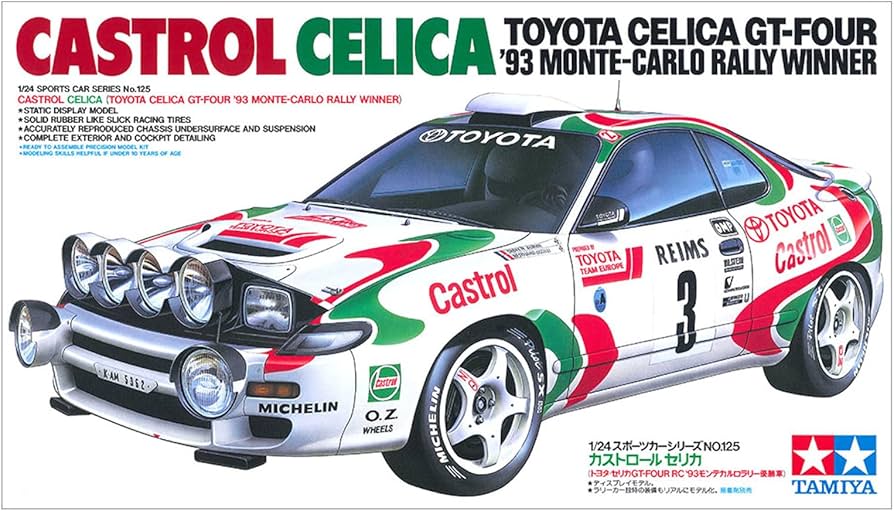Amazon.com: Tamiya 24125 Castrol Celica 1:24 Car Model Kit : Arts
