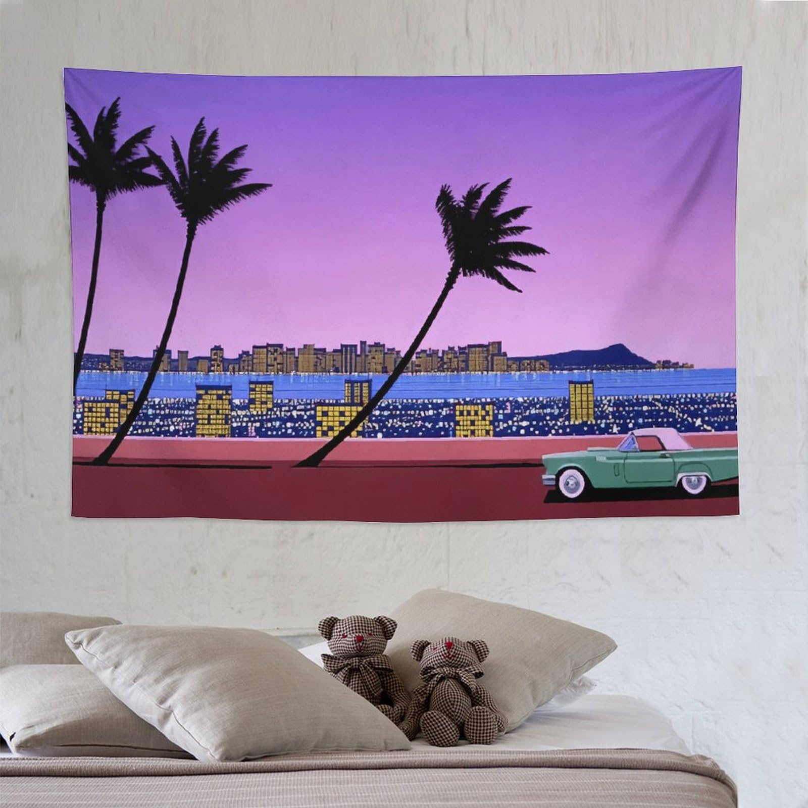 永井博 激レア！1980年代 企業販促物 タペストリー 永井博 激レア