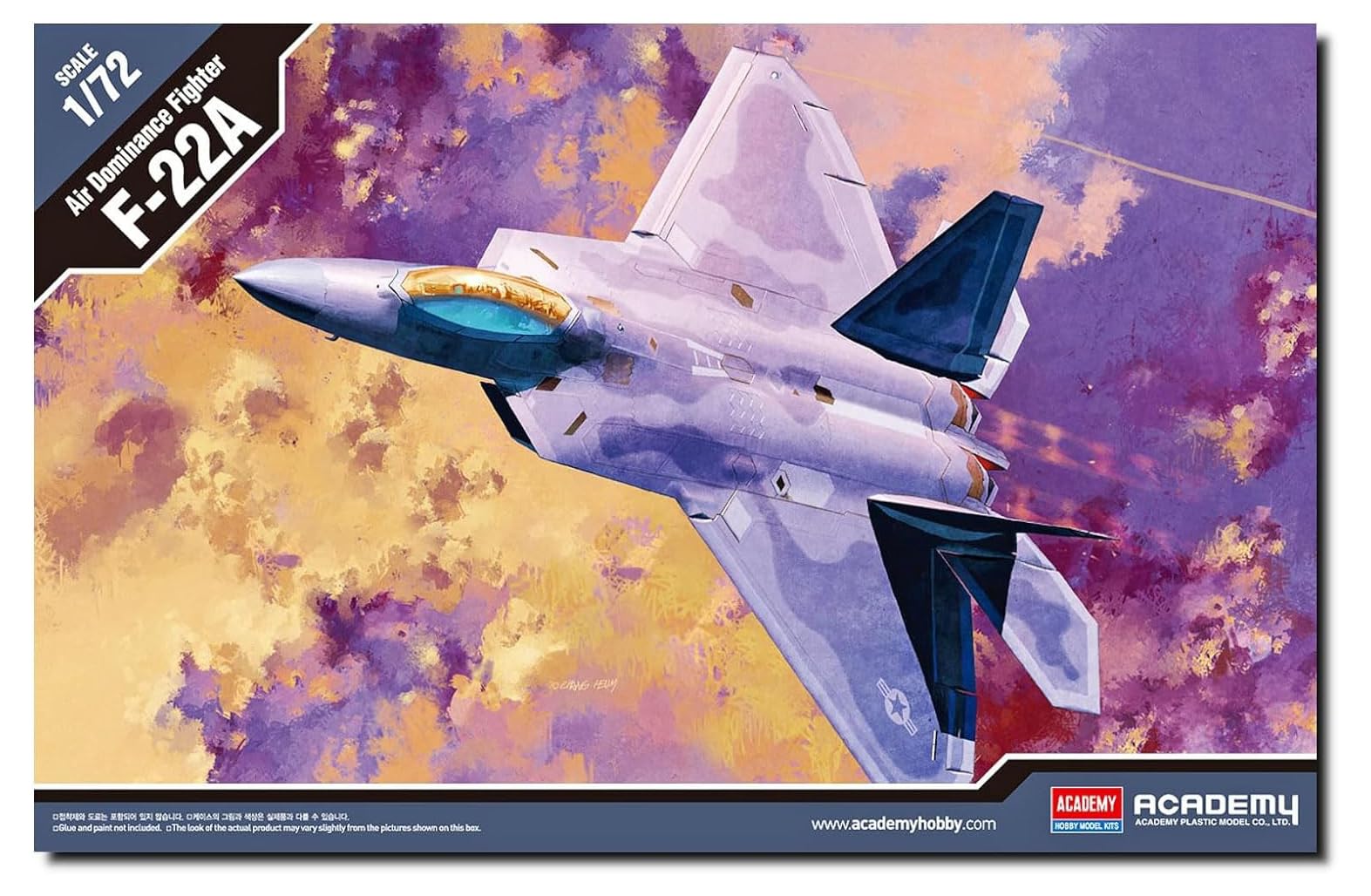 ☆美品・外箱付☆F-22 ラプター 1/72 航空機模型 HA2801♪
