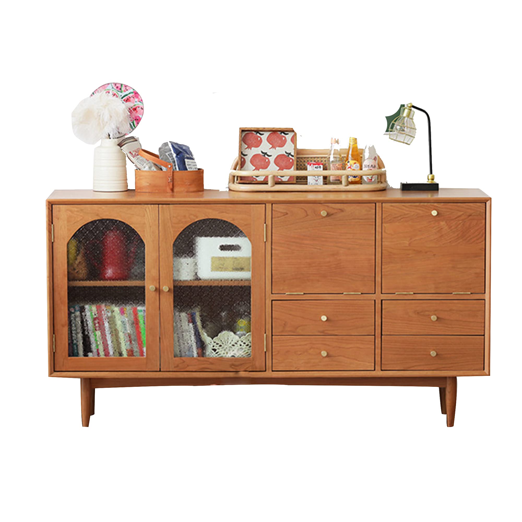 Amazon｜モダンなサイドボードビュッフェ収納キャビネット、収納付き