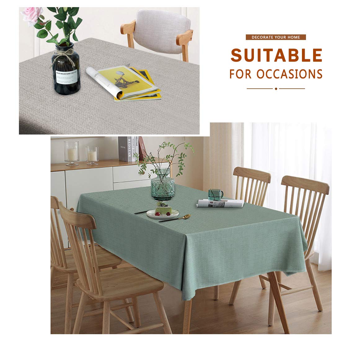 Amazon｜WAITER TREE テーブルクロス テーブルカバー 無地 防水マット