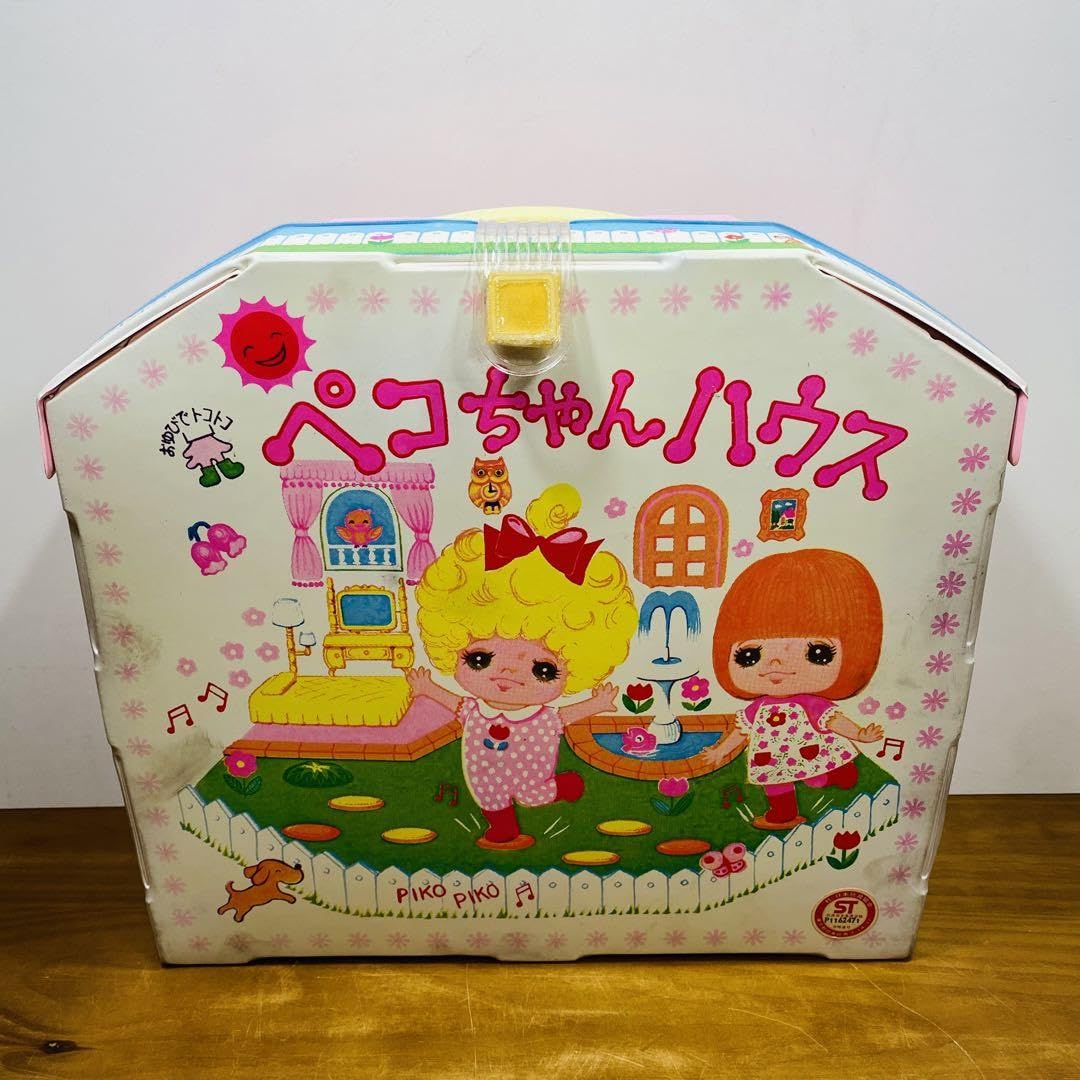 Amazon.co.jp: 旧 ペコちゃんハウス ペコ ポコ ピン 昭和レトロ 玩具