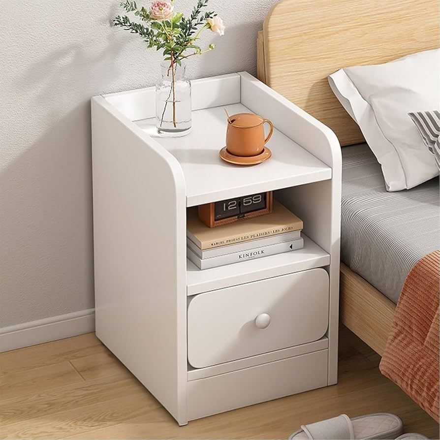Amazon｜サイドテーブル ベッドサイドテーブル 引き出し付きベッド