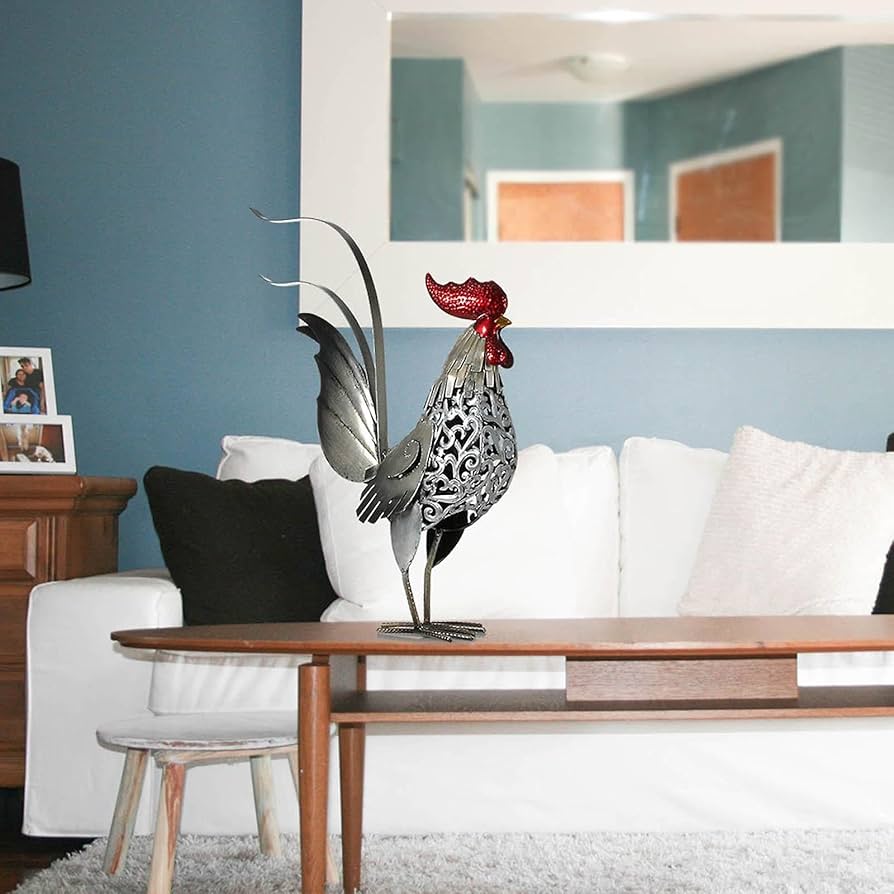 Amazon.co.jp: 雄鶏 にわとり アイアン 鉄 金属 アート 動物 鳥 置物