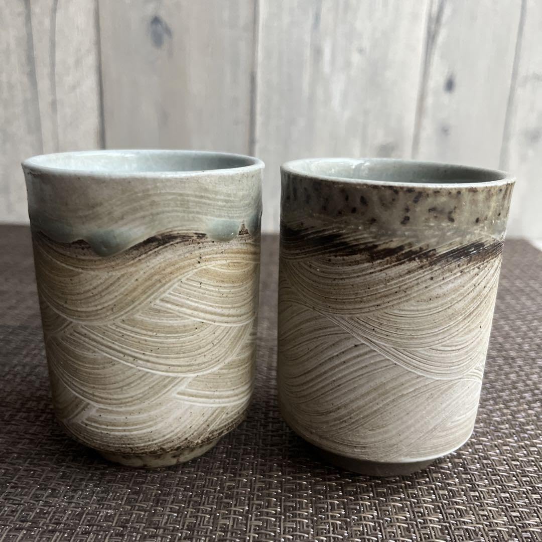 益子焼き フリーカップ 湯飲み 作家もの5個組 益子焼き フリーカップ