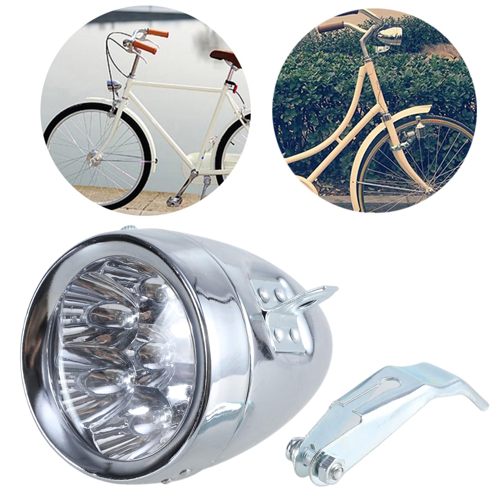 Amazon | ヴィンテージレトロ自転車バイクフロントライトランプ 7 LED