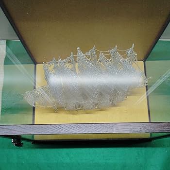 Amazon.co.jp: ガラス細工の帆船ガラスケース入り F : ホーム＆キッチン