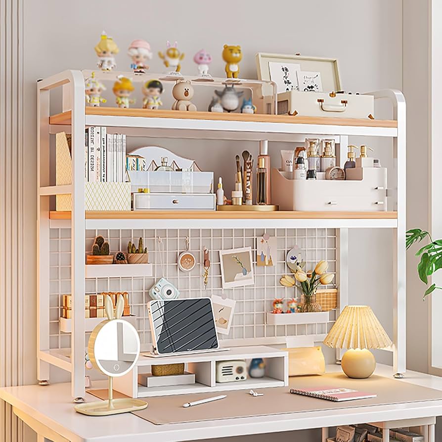 Amazon.co.jp: ブックスタンド 卓上 机上ラック 2段カウンタートップ