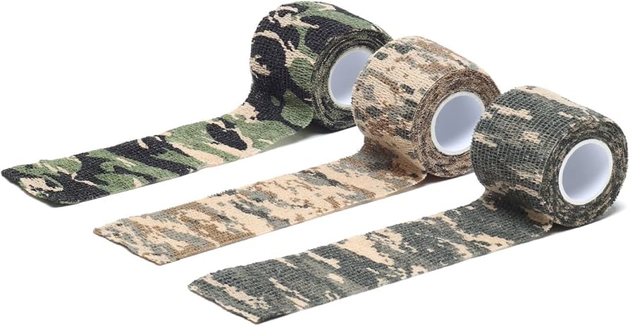 Amazon.co.jp: カモフラージュ テープ 【迷彩柄 3色セット】 巻くだけ