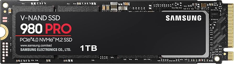 Amazon.com: Samsung 980 PRO NVMe M.2 SSD, 1TB, PCIe 4.0, 7000MB/s