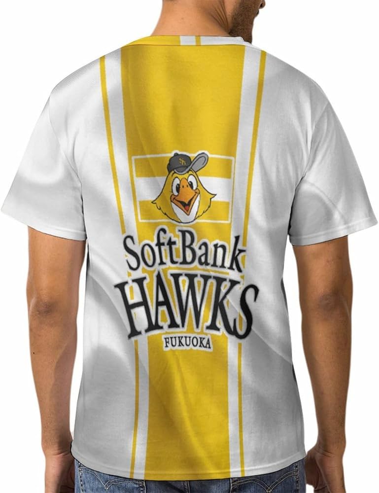 SoftbankHawks×飯塚オートコラボ 半袖Tシャツ M OKURA（株式会社聖林