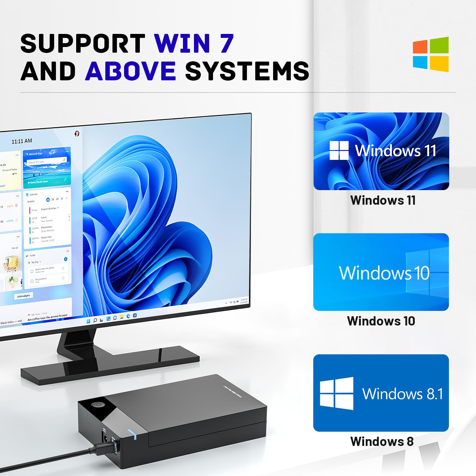 Kinhank 12TB External HDD Hard Drive, Retro Gaming Hard Drive with