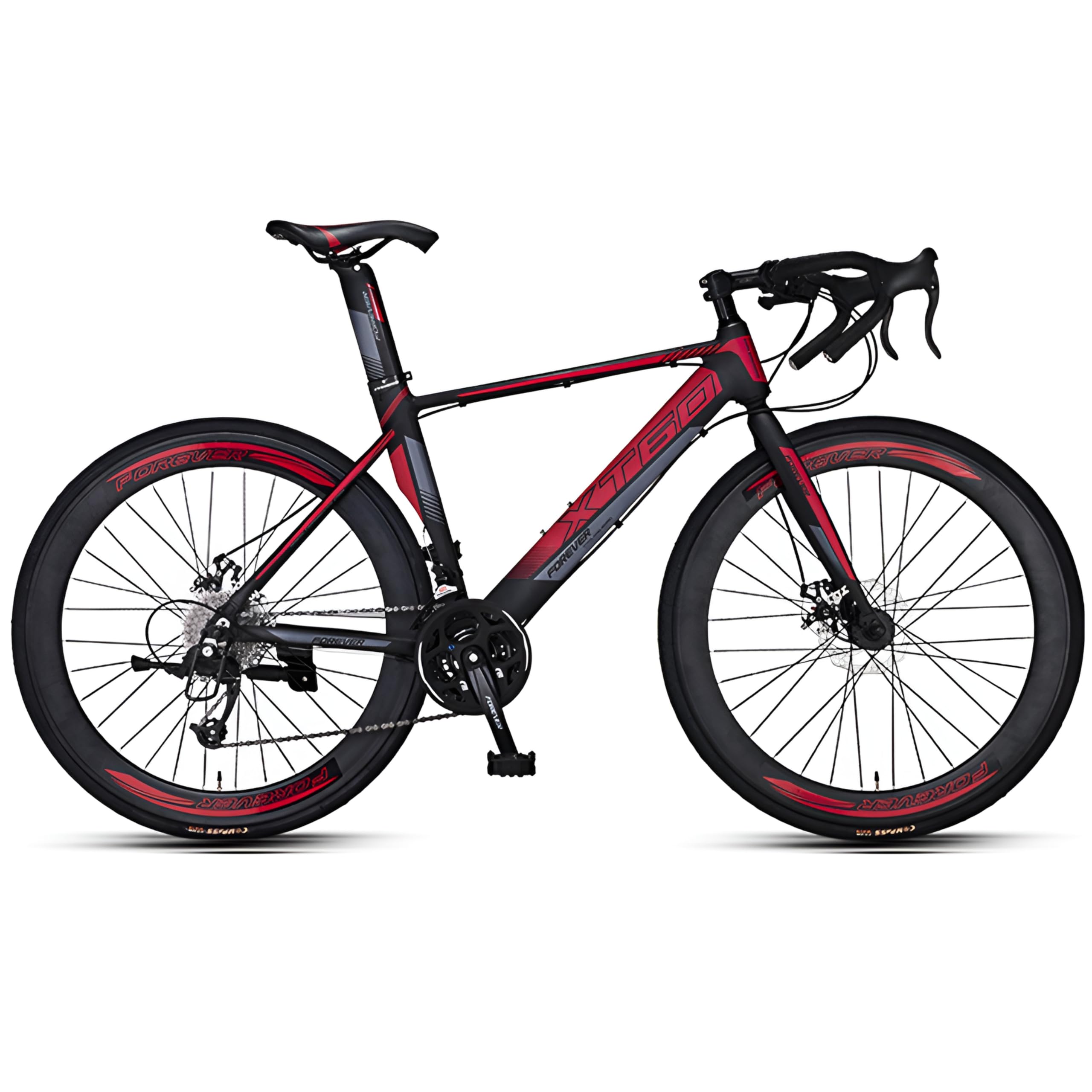 Amazon | クロスバイク 自転車 700C ロードバイク 前後ディスク