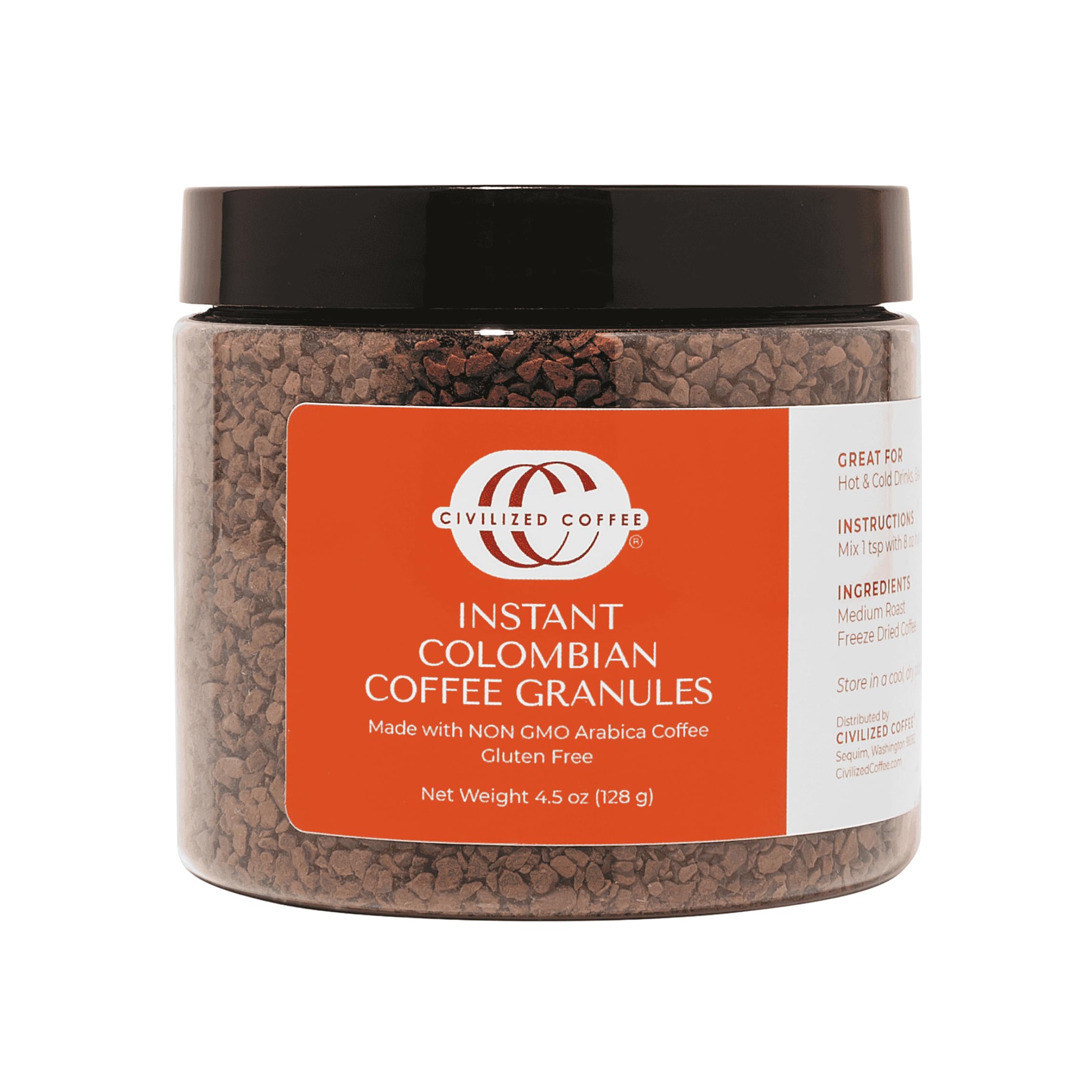 Amazon.com : Civilized Coffee Instant Colombian Coffee Granules